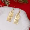 Minimalist Stainless Steel Number 2026 Pendant Drop Earrings For Women Men Gold Color Star Heart Earring New Year Jewelry Gift