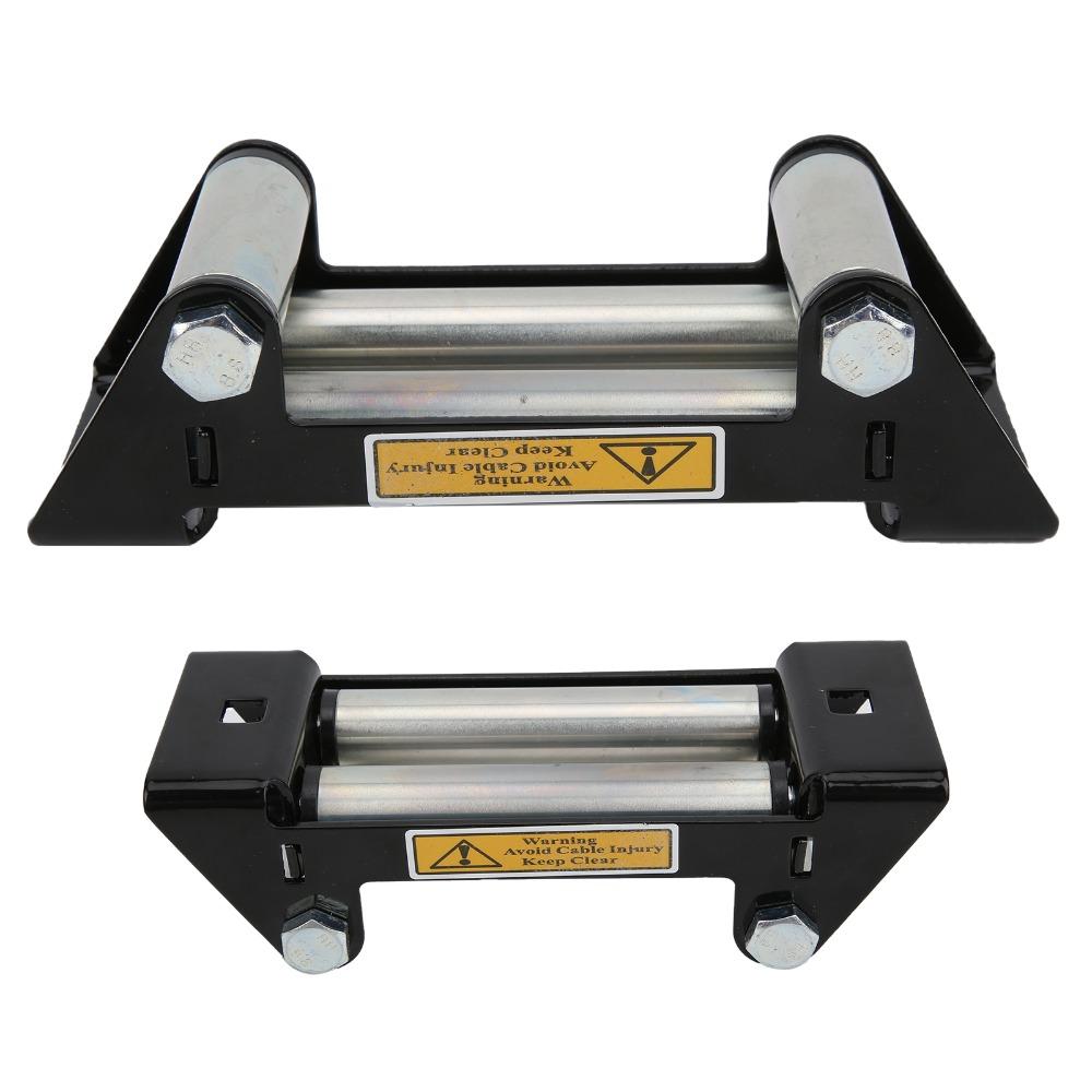 Iron Zinc Plated Universal Winch Fairlead Bolt Pattern Mount Roller Cable Guide For Steel Cable