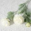 3-Heads Artificial Ranunculus Flowers Arrangement Exquisite A Must- Have for Home And Wedding Decoration