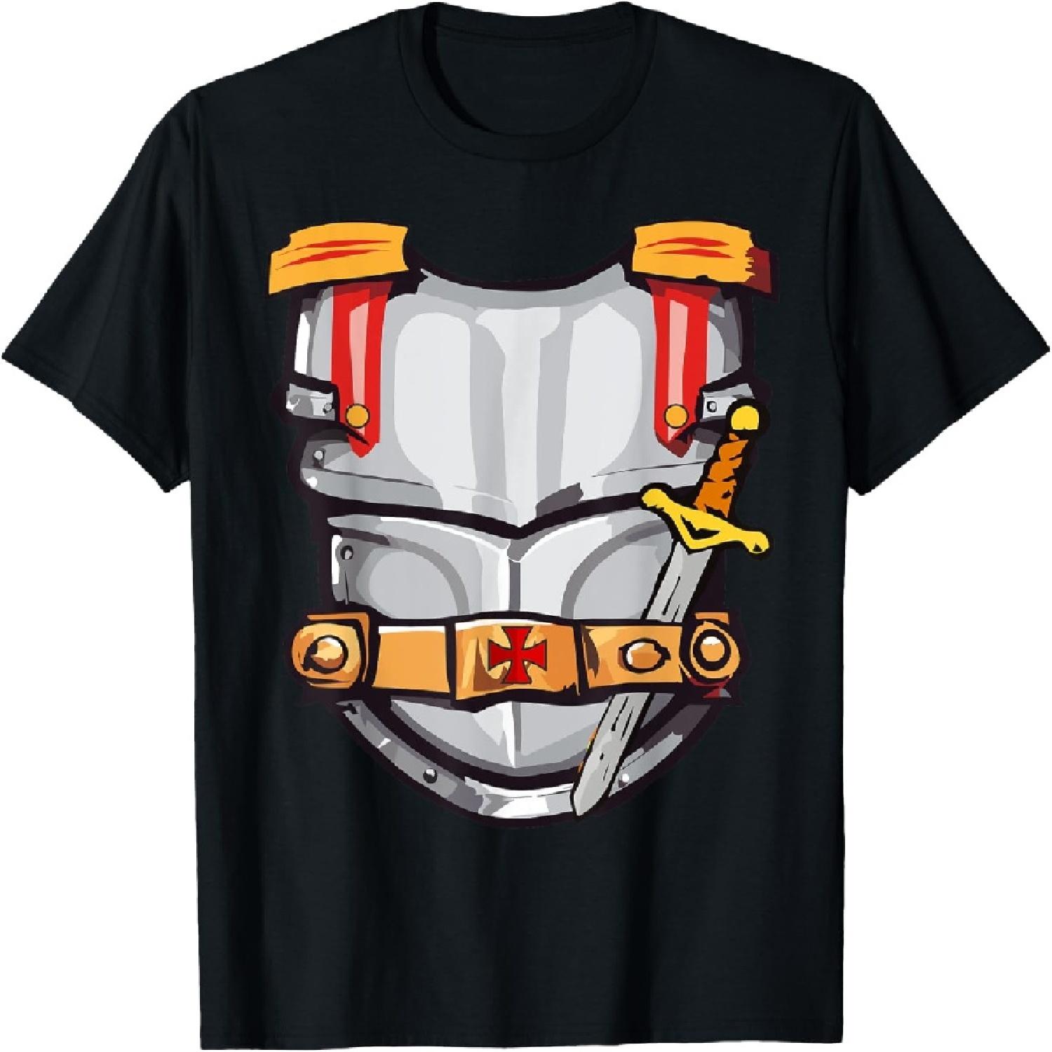 

Knight Costume Halloween Knights Armor Sword Boys Tee Lord T-Shirt XXXXXL різнокольоровий