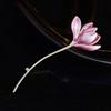 Exquisite Brooches for Women Elegant Lotus Flower Metal Badges Brooches Casual Office Pins Suit Jewelry