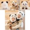 Entzückende Panda Plüschmütze für Eltern und Kinder mit Winterwärme und Ohrenschutz