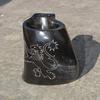 Designs Handgravur Trinkhorn Bierkrug, Krug Hornkrug 6 Zoll