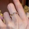 Exquisite Sparkling Wheat Ear Ring for Women - Unique High-End Design Versatile Index Finger Accessory