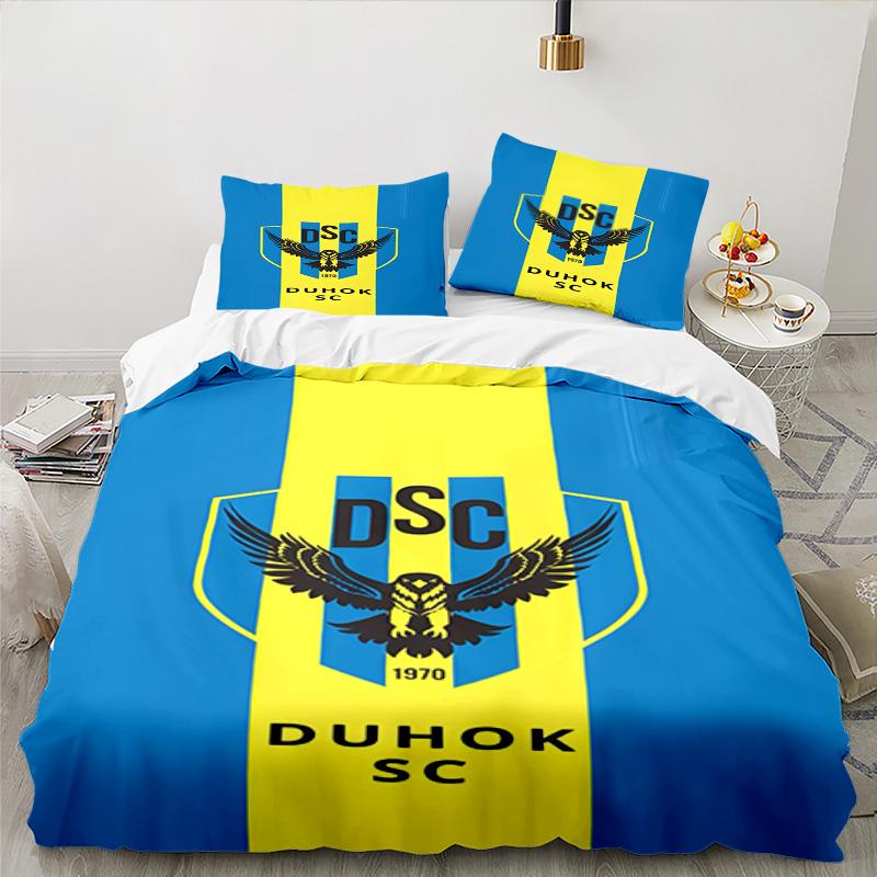 Duhok Dynamic Sports Emblem 3PCS Bedding set,Ideal for 1pc Duvet Cover And 2pcs Pillowcases Perfect for Fan gift,Ideal for Bedroom, Dormitory