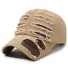 Holes Baseball Cap Men's Sunshade Cap Outdoor Sunscreen Cap