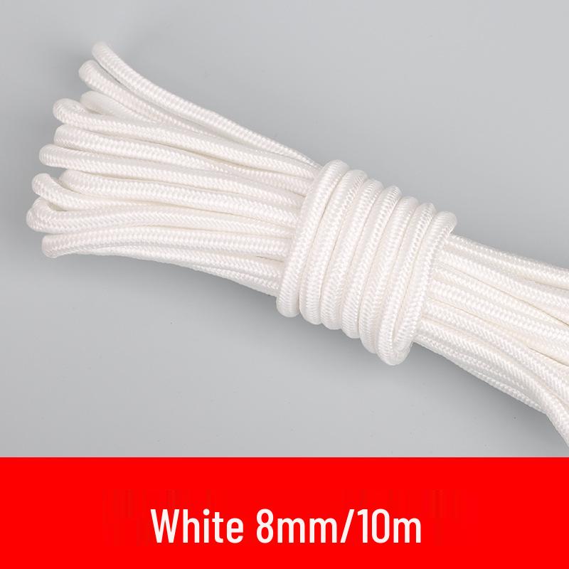 Нескользящая, износостойкая плетеная вручную нейлоновая бельевая веревка для сушки одежды и одеял – прочная уличная веревка