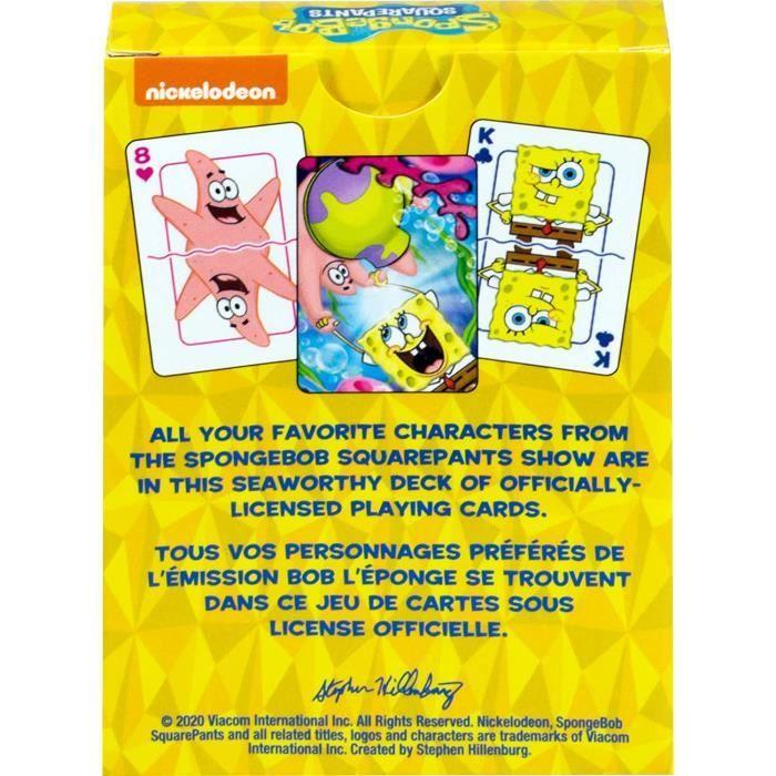 Jeu de cartes - NM Aquarius Bob L'Éponge - 52 cartes - Images différentes - Neuf et scellé