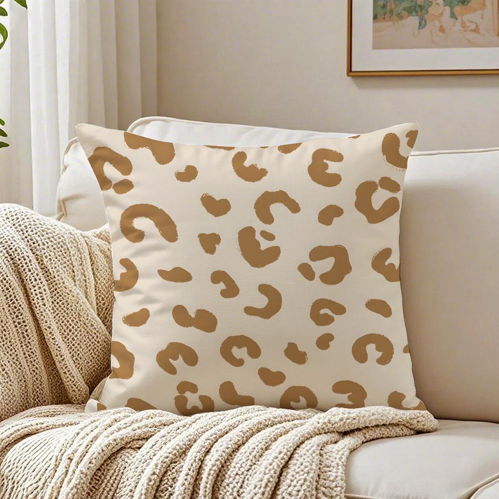Classic fashion leopard print Cushion Cover Pillowcase Antidustmite living Room Sofa Decor Cushion Room