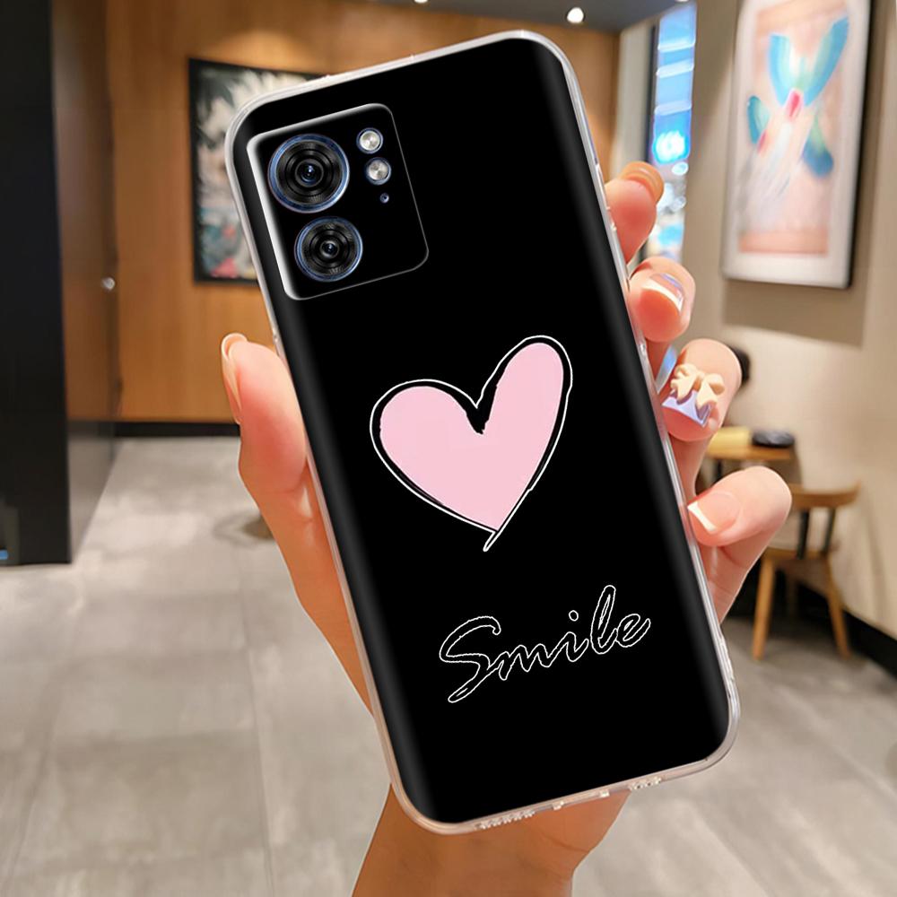 For Moto Edge 40 XT2303-2 Phone Case Panda Butterfly Soft Clear Slim Silicone Phone Cover for Motorola Moto Edge40 Edge 40 pro