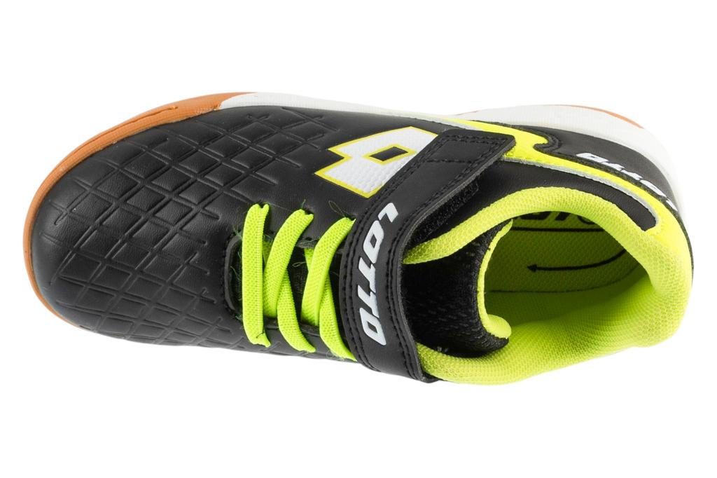 Lotto Dasher K, for Boy Black Indoor Football Trainers