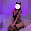 Maid Costume Easy Access Erotic Lingerie Set Innocent Yet Sexy Lace Sleepwear for Him Adjustable BDSM Role Play Outfit for Women