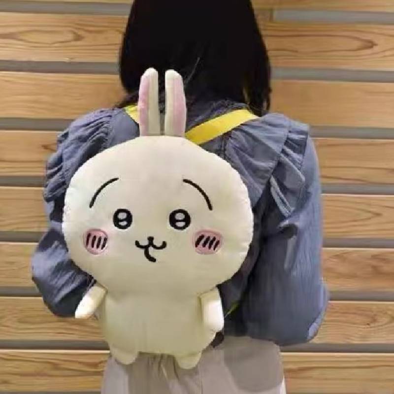 Usagi Chiikawa Hachiware Plush Doll Backpack Cute Cartoon Girl Travel Backpack