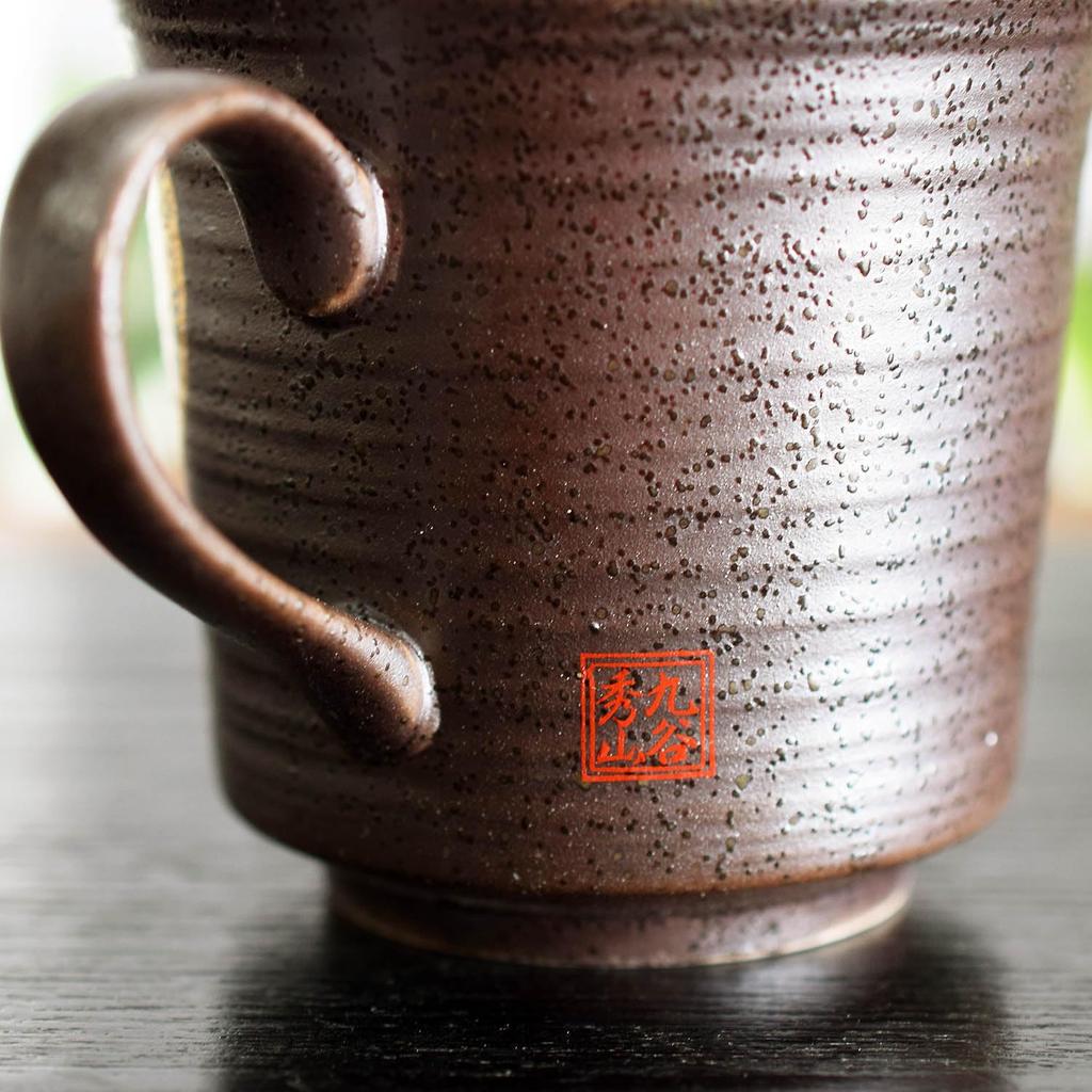 Waza No Kura Stylish Kutani Ware Mug with Gold Flower Design, Ceramic, Luxury Brand, Made In Japan, Birthday Gift