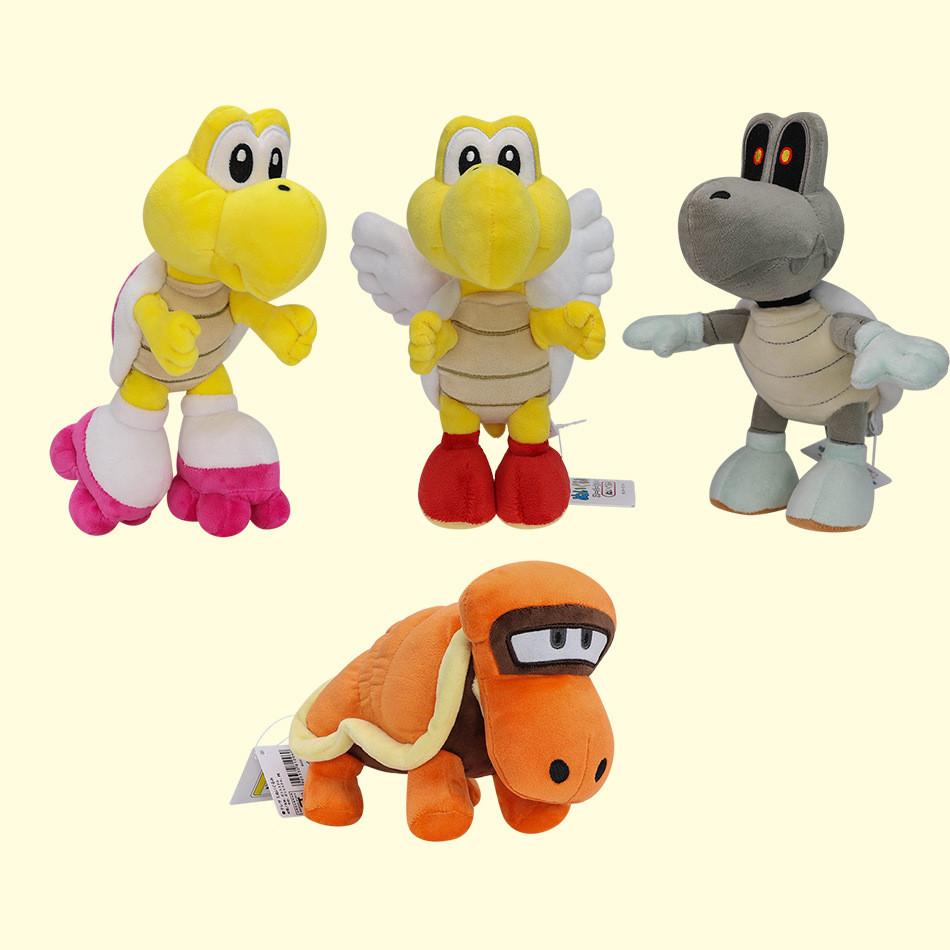 Adorable Mario Flying Slowpoke Turtle Plush Toy With Skull Design And Roller Skates