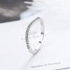 New 925 Sterling Silver Ring AAA Zircon Adjustable Simplicity Fashion Exquisite Women Jewelry Accessories Wedding Party Gift