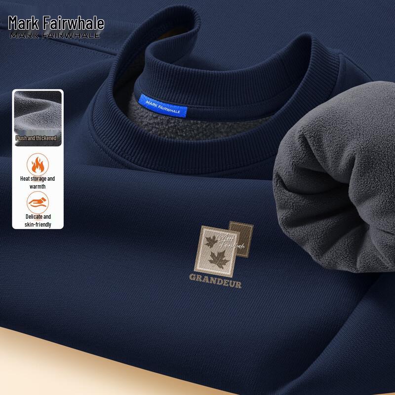 Mark Fairwhale Men's Maple Leaf Graphic Fleece Sweatshirt