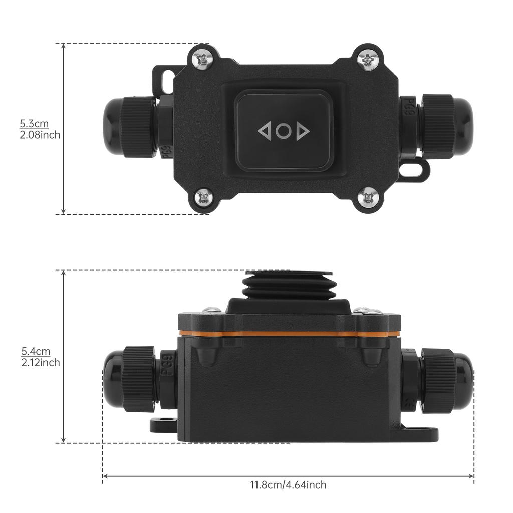 Waterproof Momentary Self Resetting Rocker Switch 6 Pin 3 Position ON Off ON DC 12V 24V AC 110V 220V for Motor Control Boat
