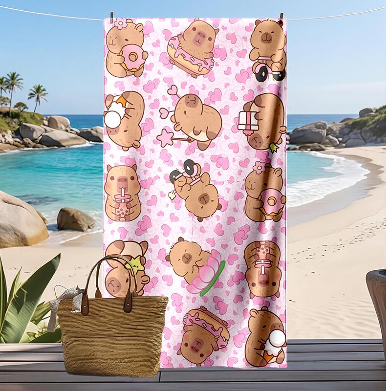 Palmeiras Printed Beach Towel Quick Dry Soft TowelPortable Large Rectangular Beach Blanket for Travel Swimming Pool
