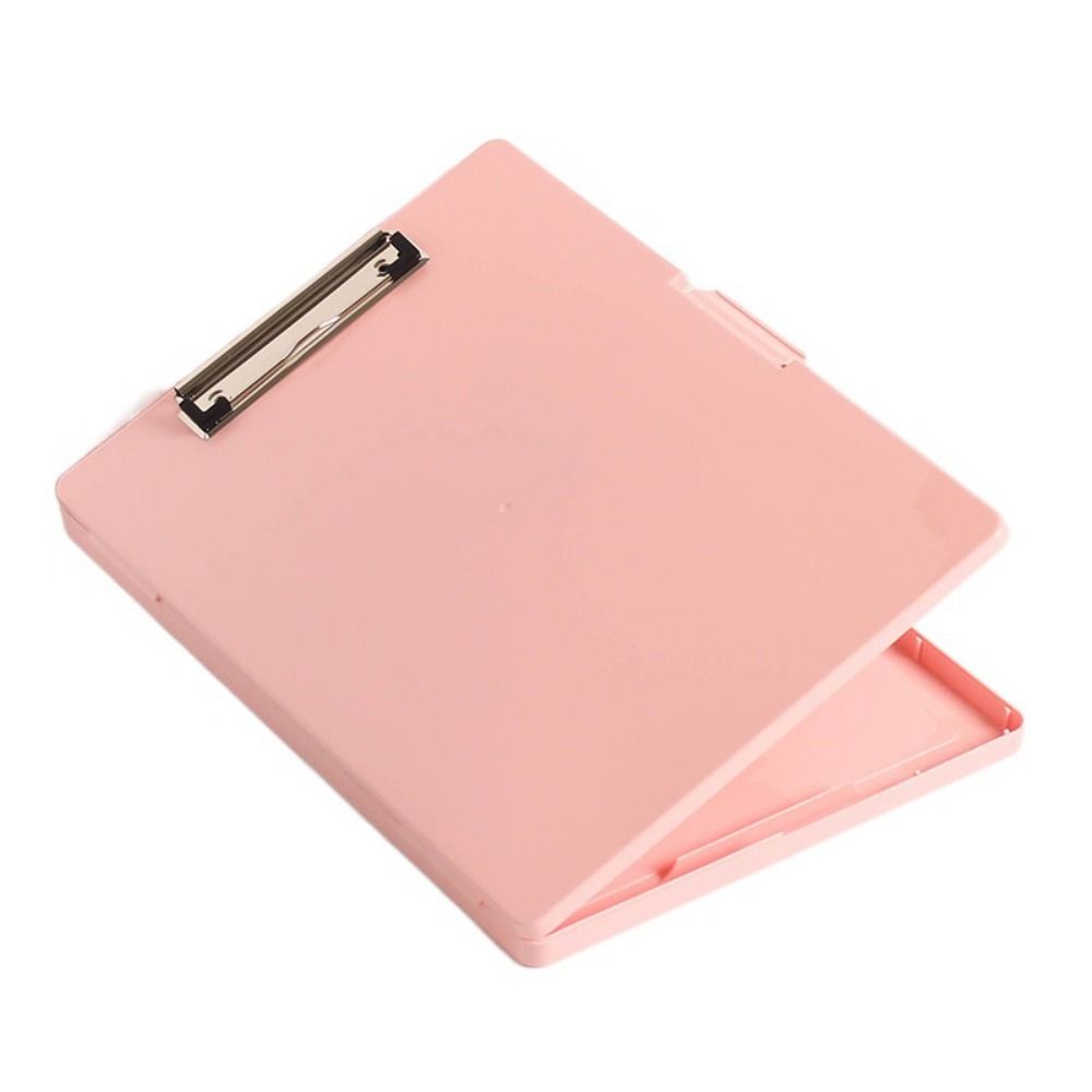 Side Opening Student Writing Pad Plastic Test Paper Storage Box Book Pad Clamp Writing Board  Home