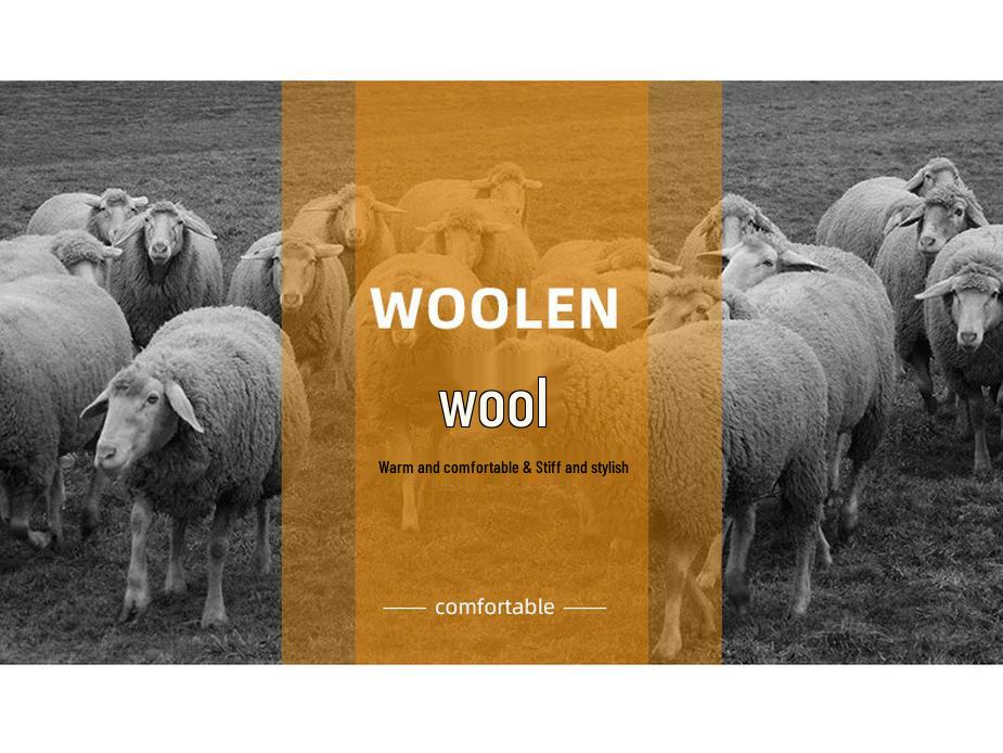 Middle-Aged Men's Korean Style Slim-Fit Woolen Overcoat for Autumn and Winter