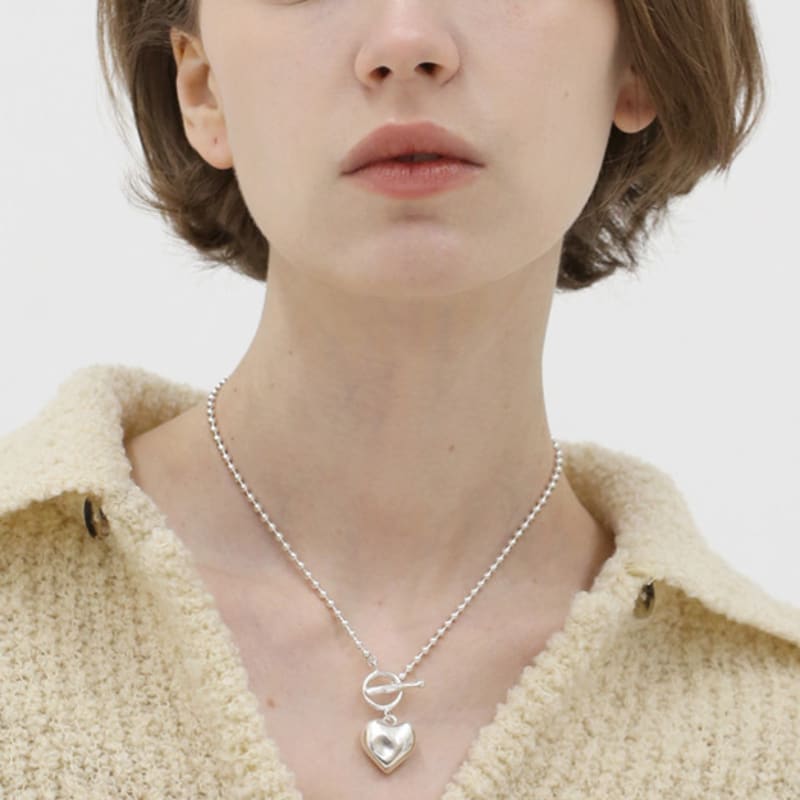 REINDEER [SILVER 925] HOLIDAY HEART necklace 02