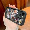 Soft Silicone Square Ladder Printing Pattern Phone Casing Full Cover Camera Shockproof Protection Rubber Case for Samsung