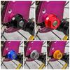 Mozzi in Lega di Alluminio Dado Ruota Bici Dado Bullone Asse Ruota Bici Pieghevole Fixed Gear