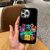 Retro G-Geometry D-Dash Game   Phone Case For iPhone17,16,15,14,13,12,11 Plus,Pro Max Colored Silver Plated Inside Cover
