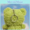 Cute Cartoon Plush Bear Pendant Delightful Stuffed Animal Keychain For Children