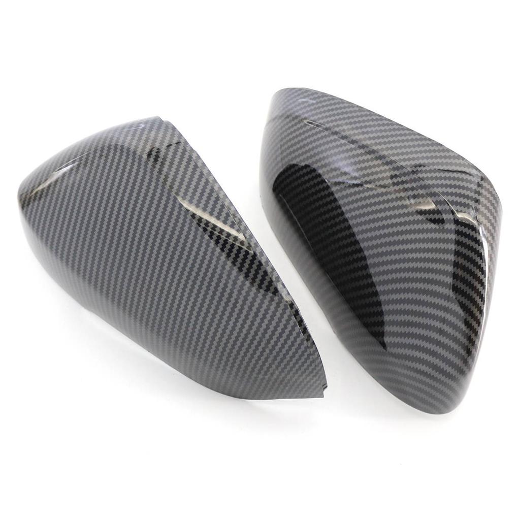 1 Coppia Copri Specchietti Retrovisori Laterali Porta Tappi Nero Lucido Fibra di Carbonio Sostituzione Per Volvo S60 V60 2011-2017 31402636 31402628