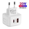 Ladegerät PD 20W Schnellladegerät USB-C Schnelles Laden Reise-Wandladegerät Netzteil Für iPhone 12Pro Max