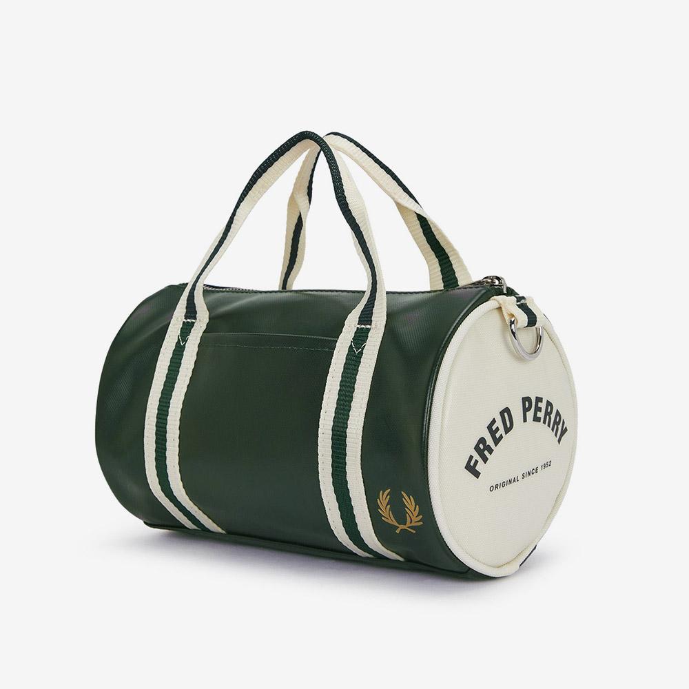 Fred Perry Classic Mini Barrel Bag - Night Green/Ecru Cfpu2539256-T11