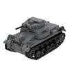 Druhá světová válka Německý tank Panzer I II III IV Flakpanzer MK103 Vojenská stavebnice Armádní kostky Sestavitelná sada Kompatibilní se značkami