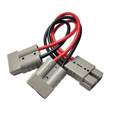 50A Wire Harness Plug Quick Connection Adapter Connector Fit for Solar Car Battery 10AWG Power Automotive Adapter Cable
