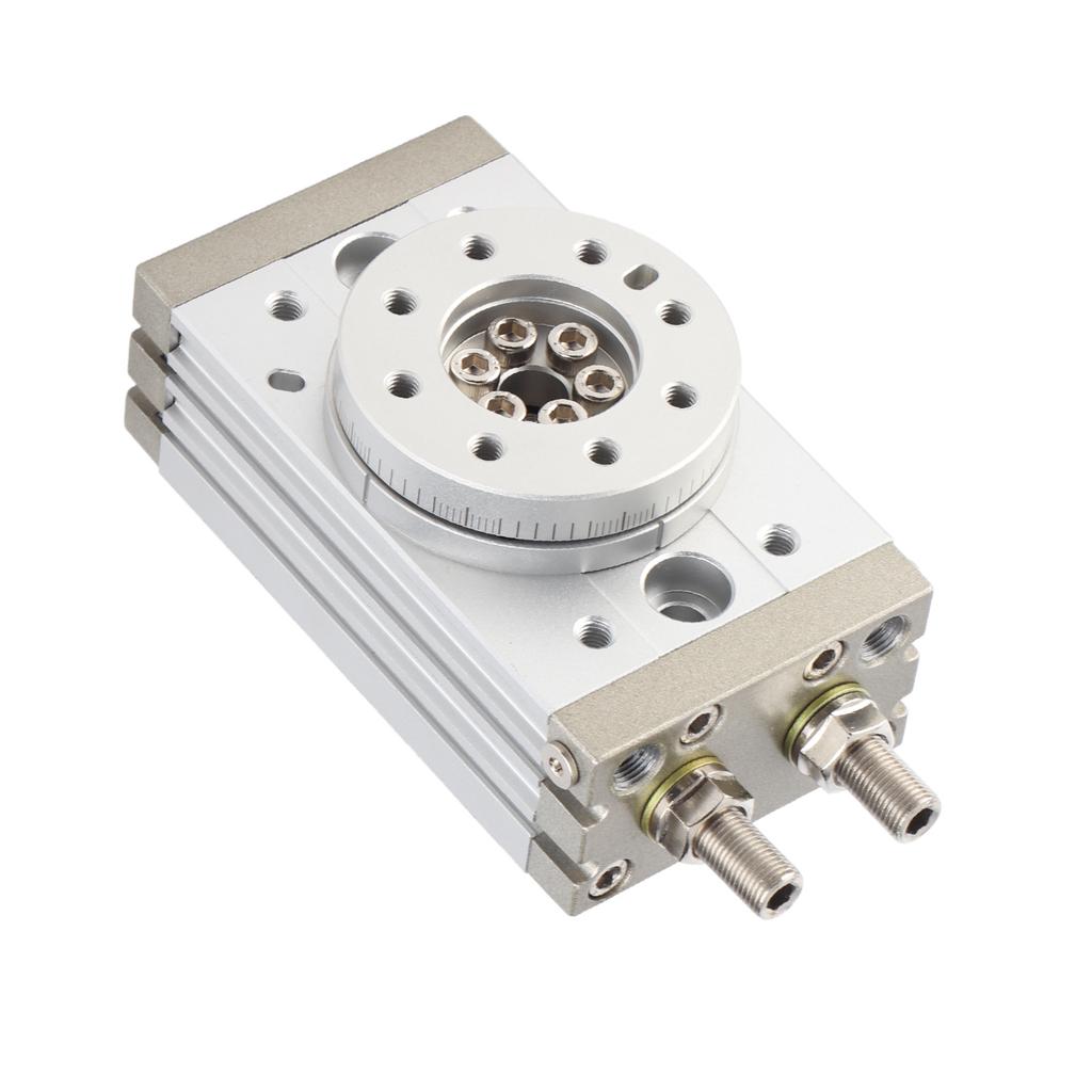 Rotating Pneumatic Cylinder, Light Alloy Steel Double Rack Rod with Roller Bearing Design, 30mm Cylinder for High Temperature Environment, Magneti