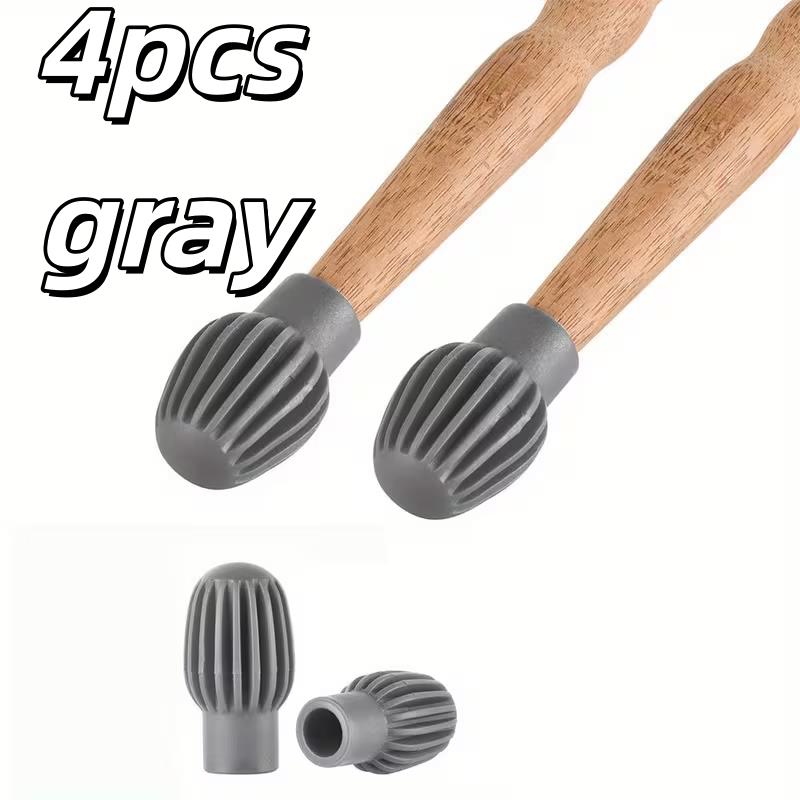 

2pcs Drumstick Silicone Tips – Silent Soundproofing Covers, 4 Colors, Black/Orange/Gray/Red