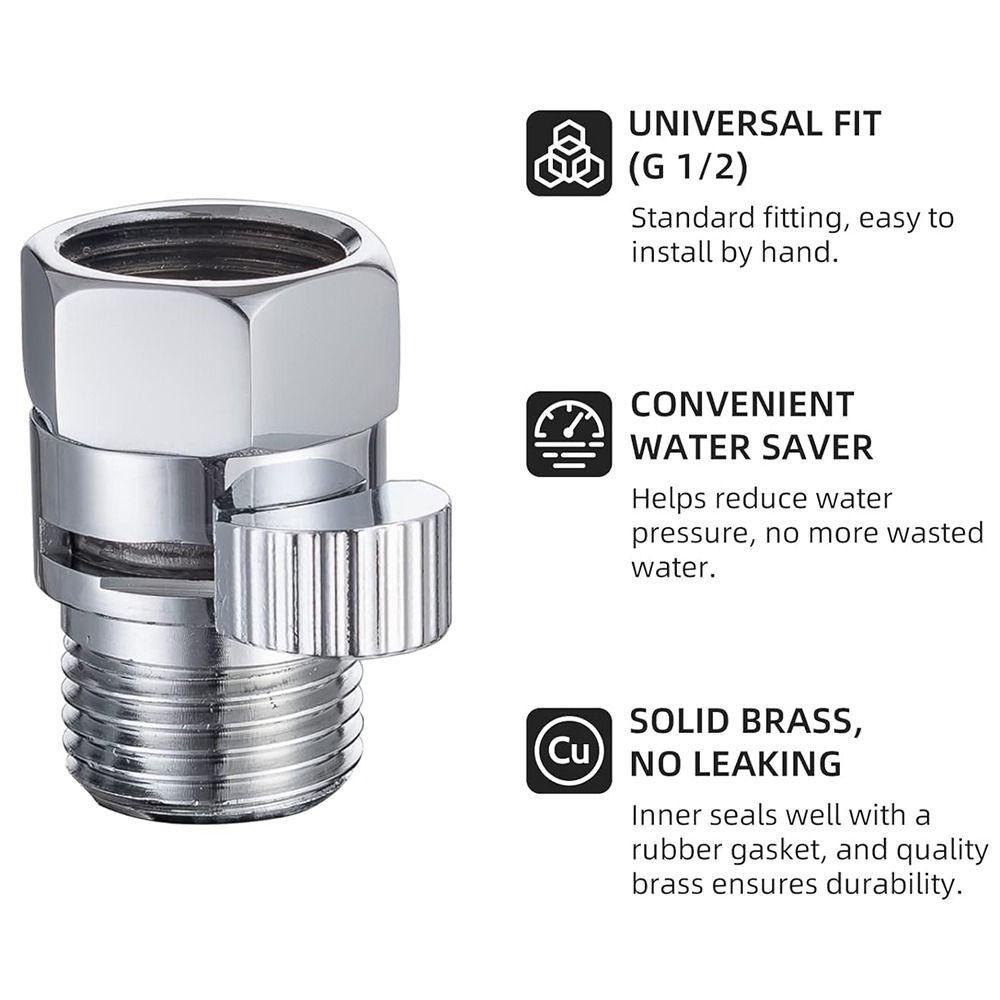 Duș de mână Femeie Bărbat Valvă de oprire Alamă Valvă de control al debitului de apă Pulverizator bideu