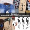 Retractable Pull Badges Holder Steel Wire Rope Buckle Key Holder Chain Outdoor Antitheft Keychain Tool Enduring