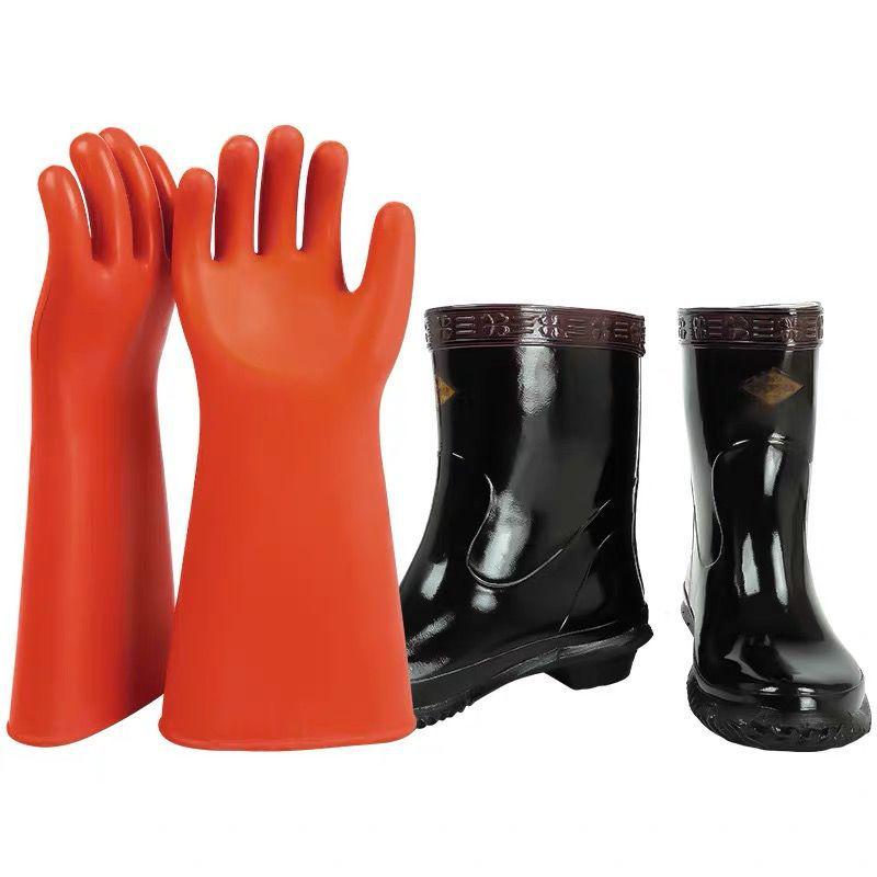 

Shuang an High-Voltage Latex Insulating Gloves and Boots for Electricians Jinbu an 10kV Insulating Gloves