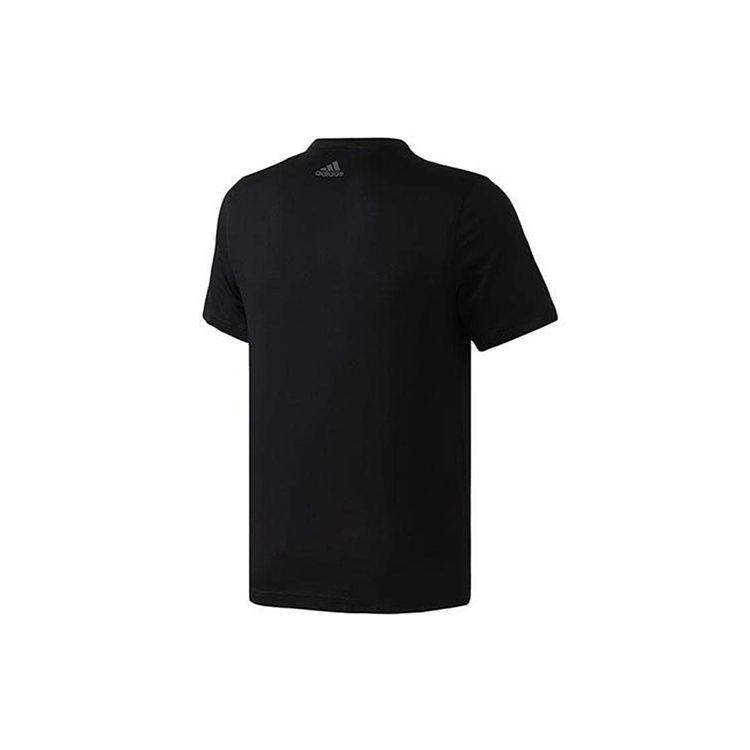 Adidas T Shirts Men's Black Crew Neck Moderate Straight Fit DV3097