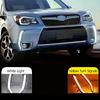 2pcs DRL Turn Signal Lamp Fog Light  Fits For Subaru Forester 2013-2018
