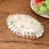 European Fruit Plate Luxury Shell Shape Golden Alloy Tray Snack Candy Wedding Cake Dish Desktop Home Decor