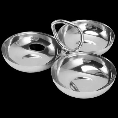 Abay 3-Dish Handled Snack Stand