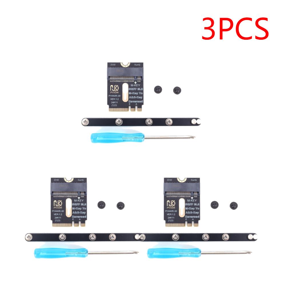 M.2 A+E To NVME SSD Adapter PCI-E 4.0 Adapter NGFF A+E-Key Male To NVME M-key Female Extension for 2230 2242 2260 2280 NVME SSD