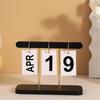 1PC Wooden Flip Calendar Desk Calendar Home Decoration Living Room Porch Office Desktop Wine Cabinet Decoration