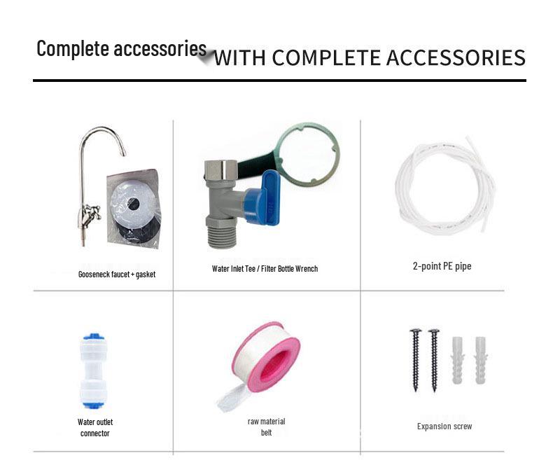 Stainless Steel 5-Level Under-Sink Tap Water Filter & Purifier for Household Kitchen