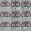 3 Pcs/set Luminous Beads Bracelet Hand-woven Love Star Moon Cat Sisters Novel Luminous Bracelet Adjustable Hand Rope