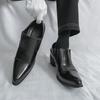 Men's Business & Casual Leather Slip-Ons: Formal & Pointed Toe Loafers for Spring/Autumn