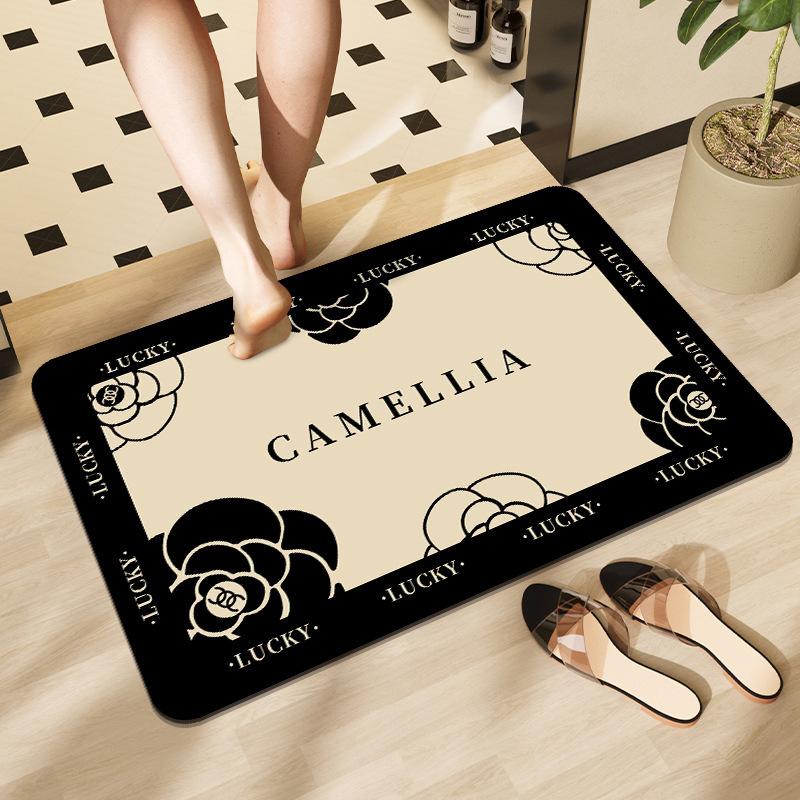 Mata podłogowa do łazienki z ziemi okrzemkowej, chłonna i szybkoschnąca do toalety, antypoślizgowa i zapobiegająca upadkom do wanny, mata podłogowa przed drzwiami do toalety